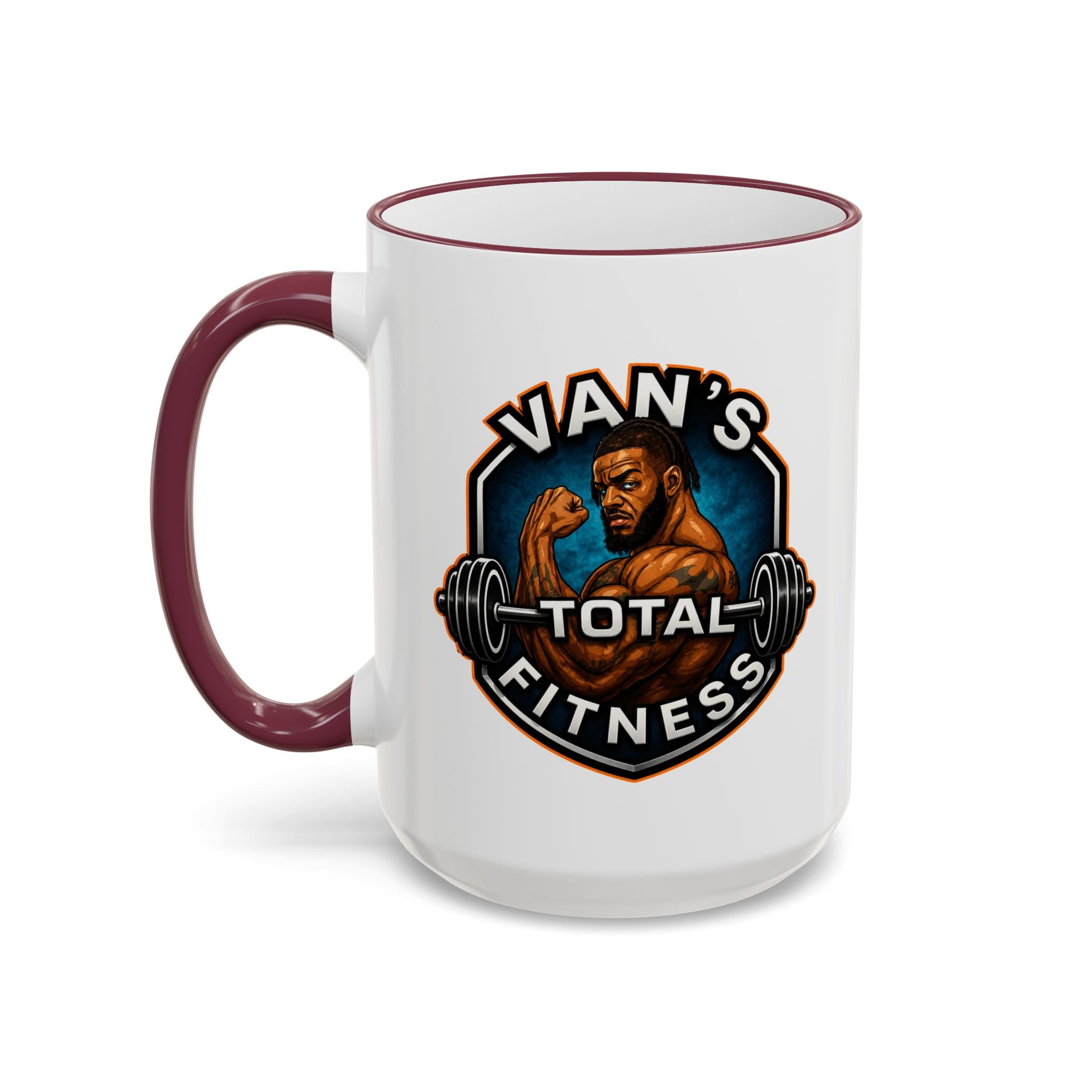 Van's Total Fitness Logo Mug - Accent Rim & Handle 11oz/15oz