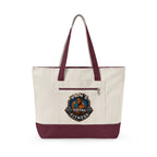Fitness Logo Canvas Tote Bag — "Van's Total Fitness" Zippered Beach & Gym Tote
