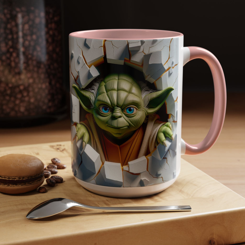 Yoda Break Through Accent Coffee Mug (11/15oz)