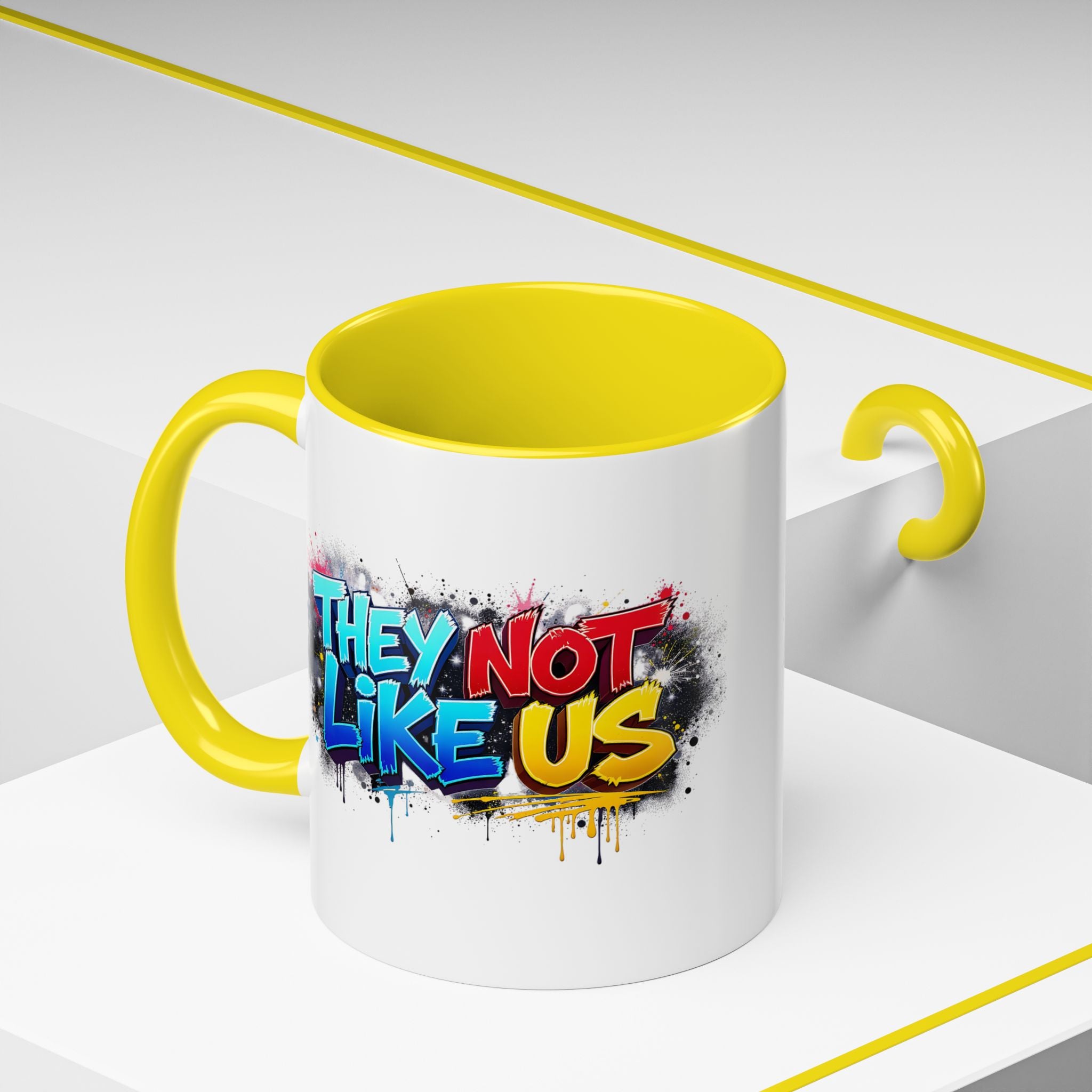 They Not Like Us Coffee Mug — Graffiti Accent Mug (11/15oz)