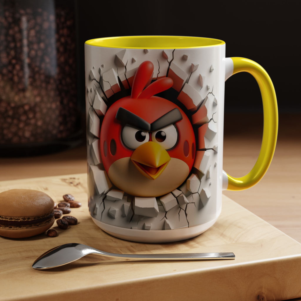 Angry Bird "Break Through" Accent Coffee Mug (11/15oz)