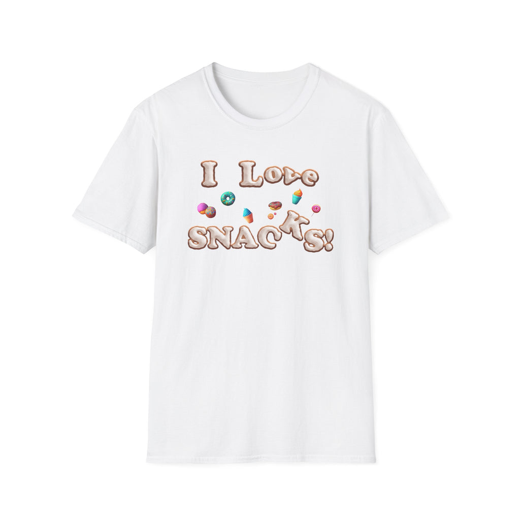 I Love Snacks T-Shirt — Cute Snack Lover Graphic Tee