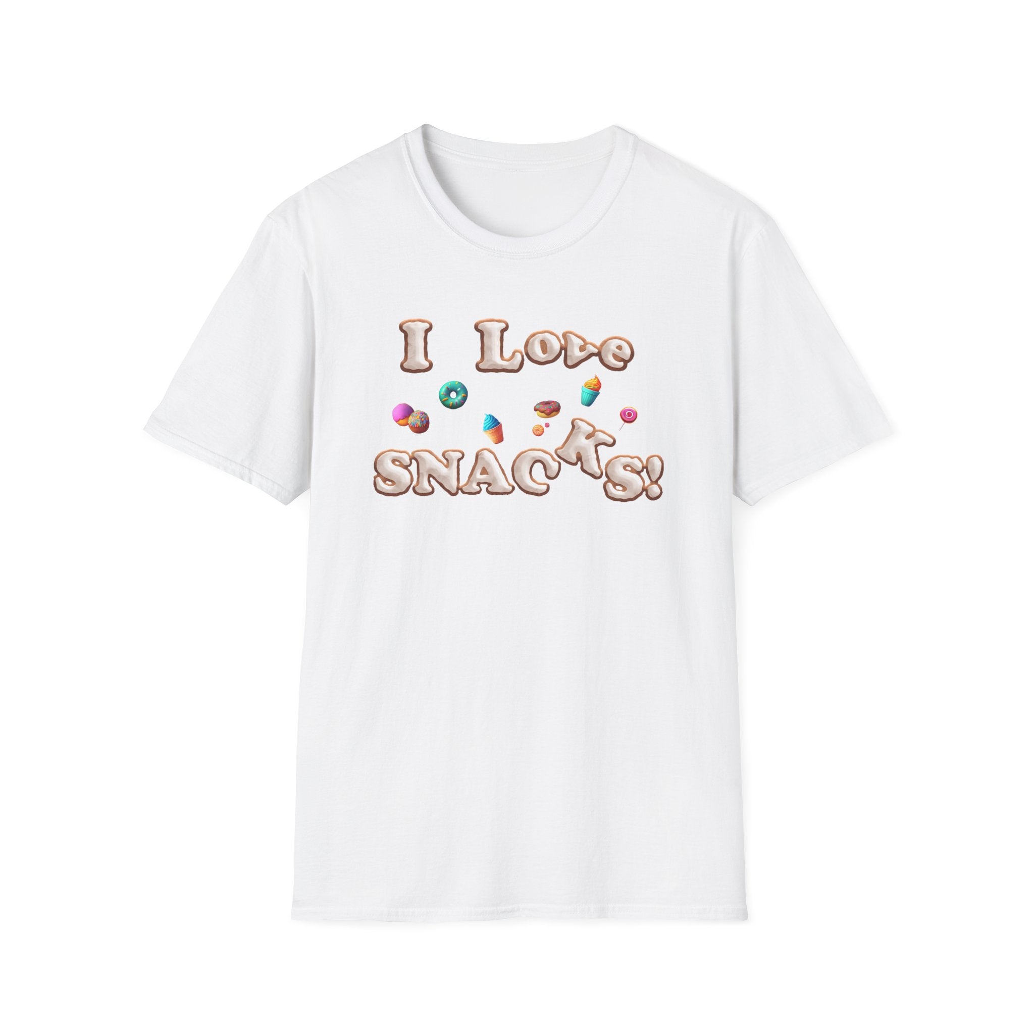 I Love Snacks T-Shirt — Cute Snack Lover Graphic Tee