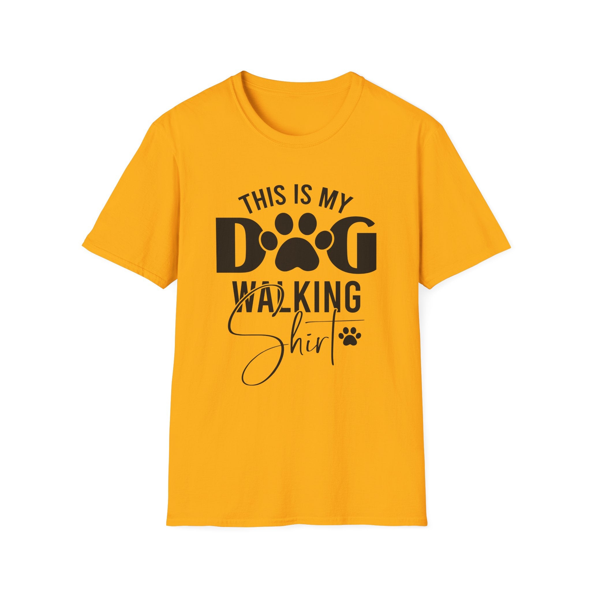 Dog Walking T-Shirt — "This Is My Dog Walking Shirt" Pet Lover Tee