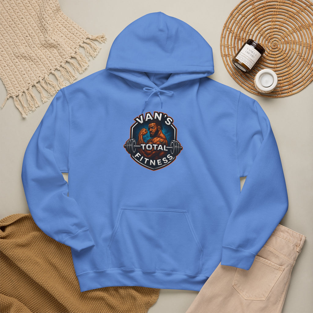 Van's Total Fitness Hoodie — Gym Logo Pullover for Trainers & Athletes