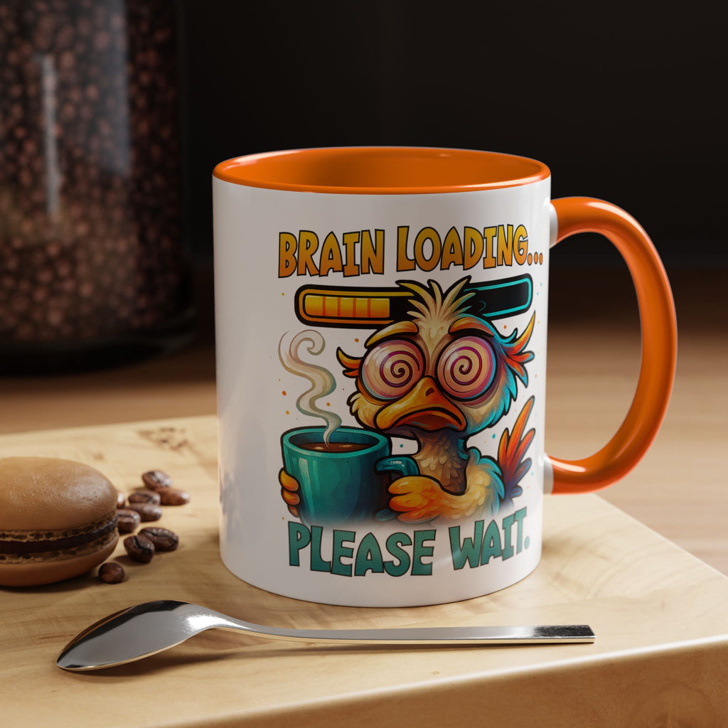 "Brain Loading... Please Wait" Funny Morning Mug for Coffee Lovers