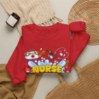 Nurse Story Sweatshirt — Cute Medical Cartoon Crewneck for Nurses