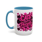 Cats Before People Coffee Mug — Pink Cat Lover Gift (11/15oz)
