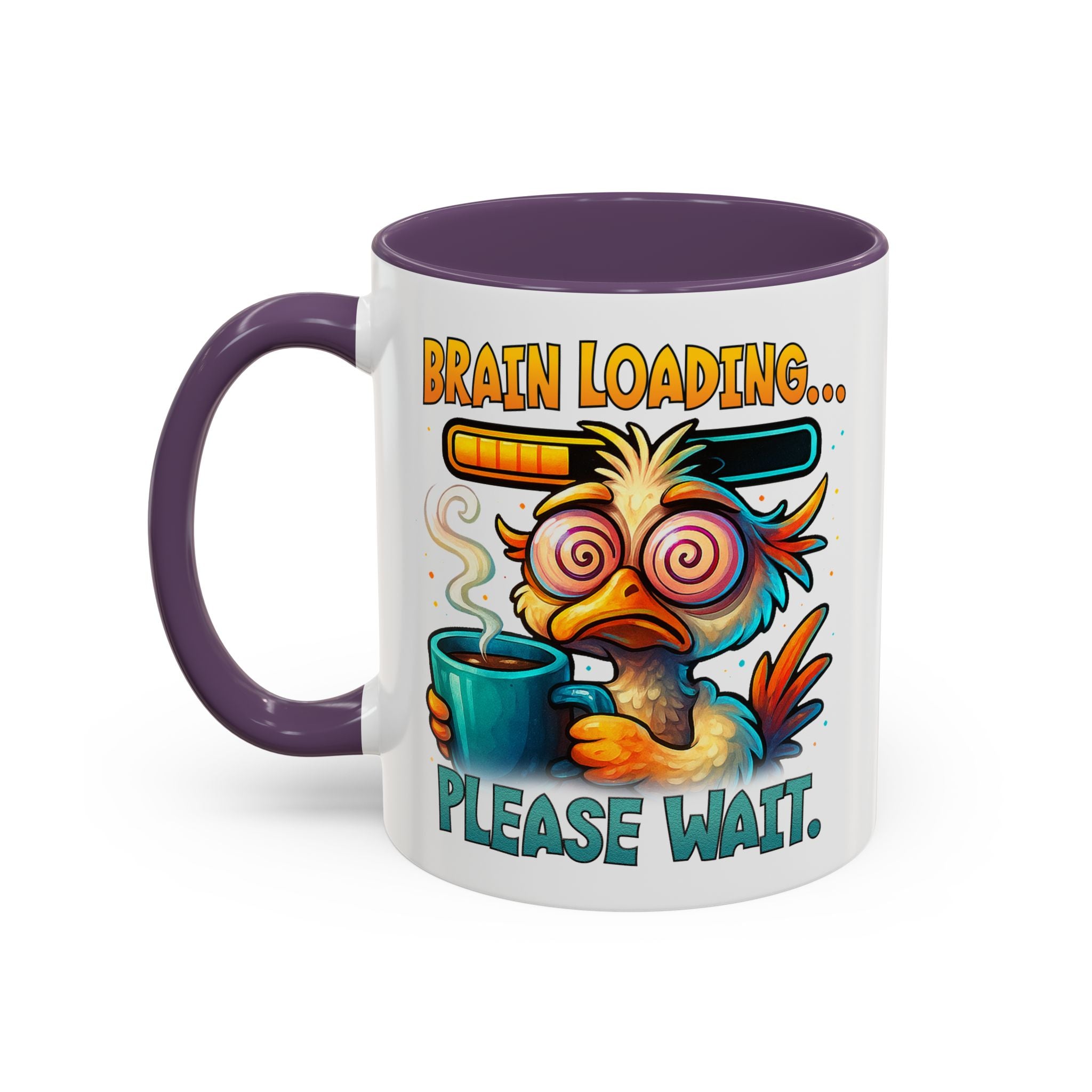 "Brain Loading... Please Wait" Funny Morning Mug for Coffee Lovers