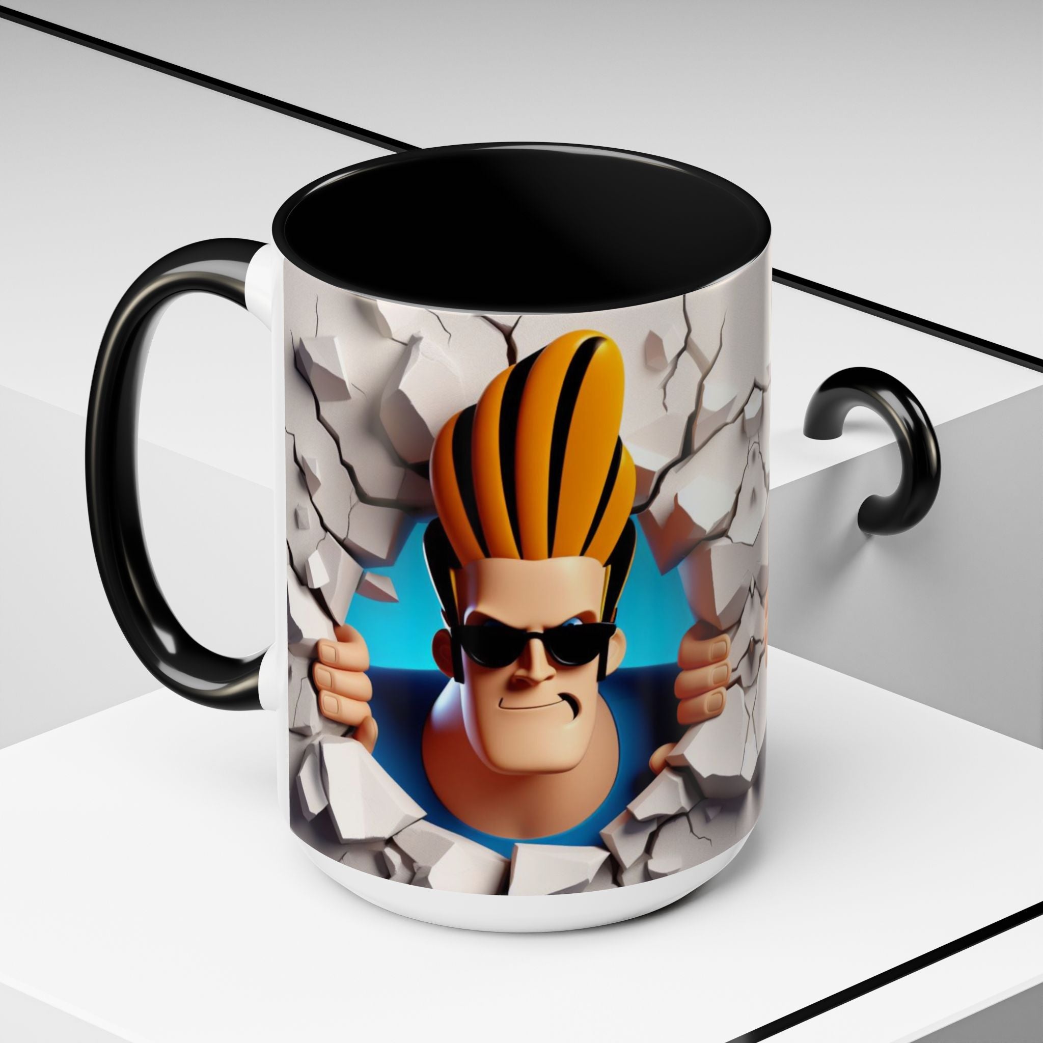 Johnny Bravo Breakthrough Coffee Mug (11oz & 15oz)