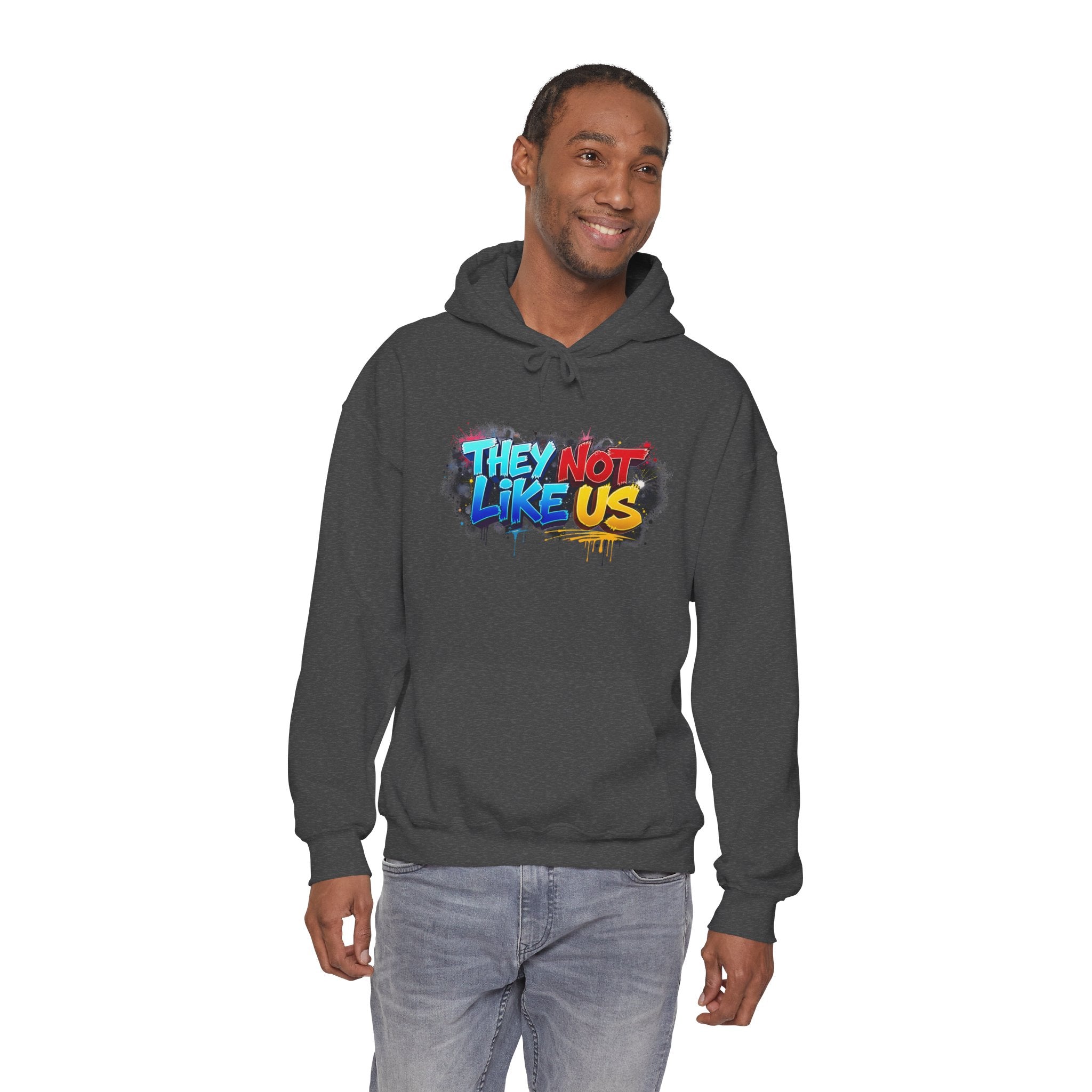They Not Like Us Hoodie – Graffiti Streetwear Pullover Hoodie