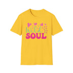 Wild Soul T-Shirt — Pink & Green Heart Graphic Tee