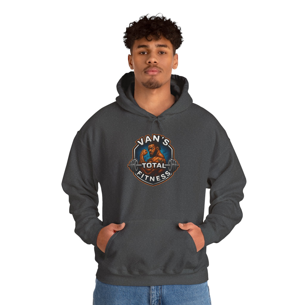 Van's Total Fitness Hoodie — Gym Logo Pullover for Trainers & Athletes