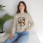 Coffee Crewneck Sweatshirt — “Bean There, Brewed That” Cute Coffee Bean Design