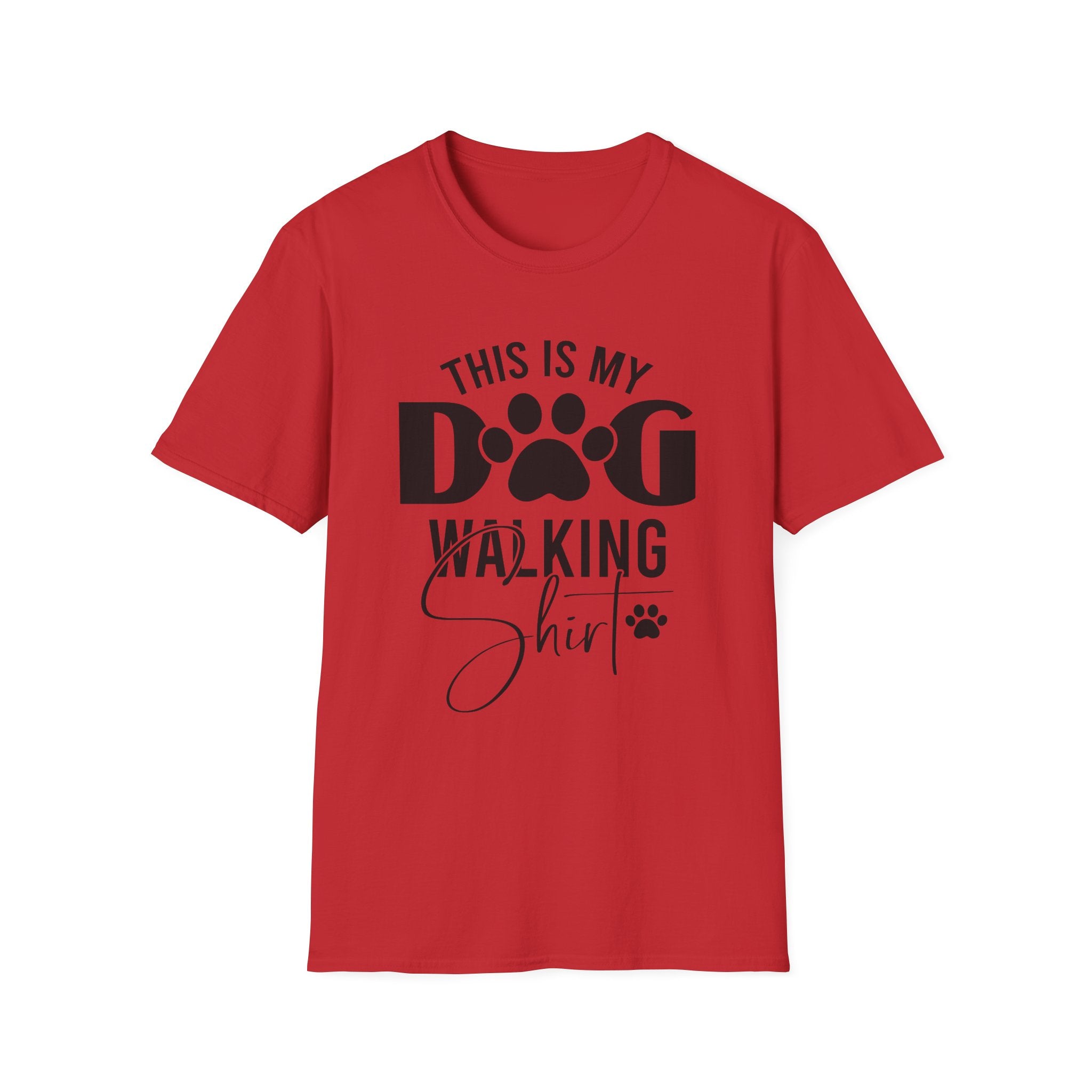 Dog Walking T-Shirt — "This Is My Dog Walking Shirt" Pet Lover Tee