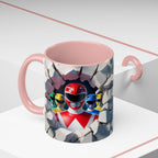 Power Rangers Coffee Mug — Retro Superhero Team Design (11/15 oz)