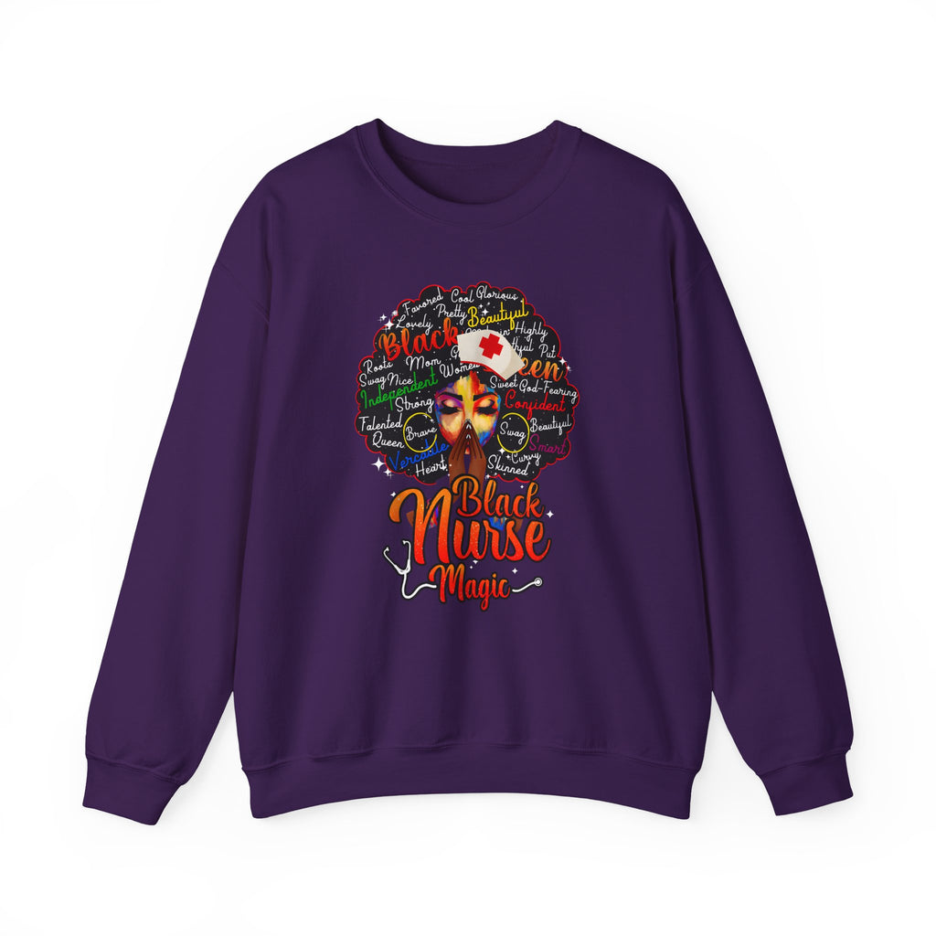 Black Nurse Magic Sweatshirt w/Black Afro