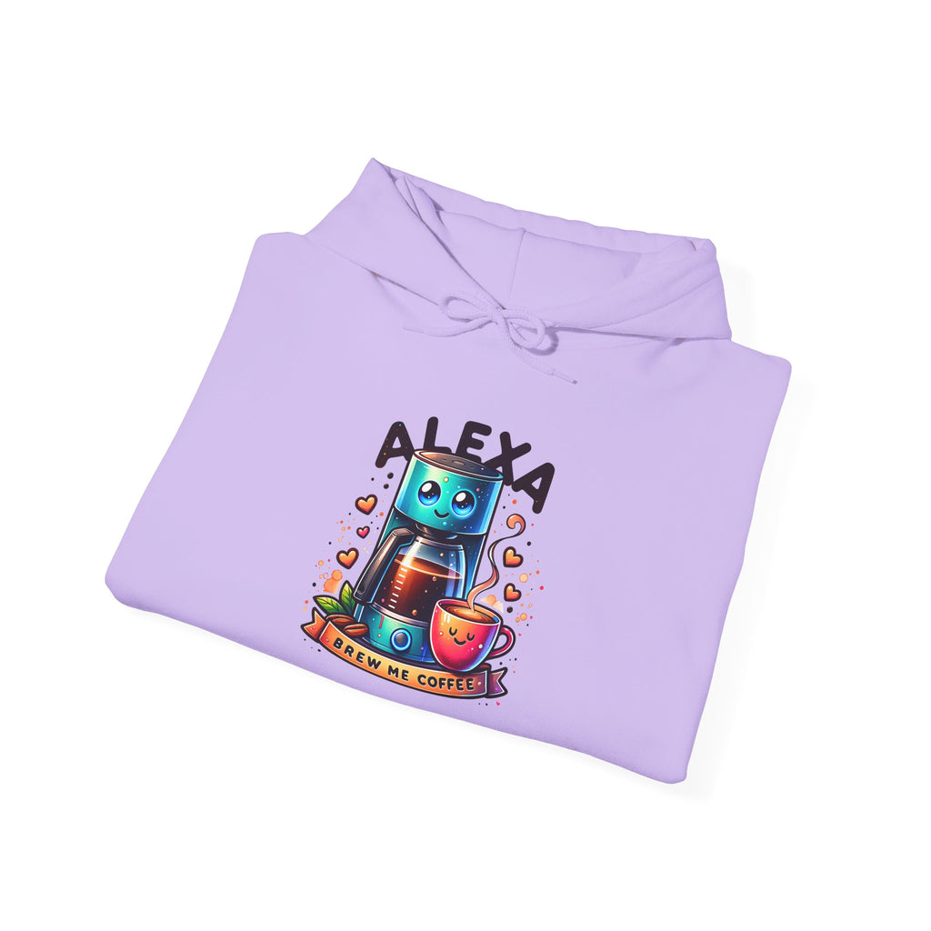 Alexa Coffee Maker Hoodie — Cute Coffee Maker with Coffee Illustration