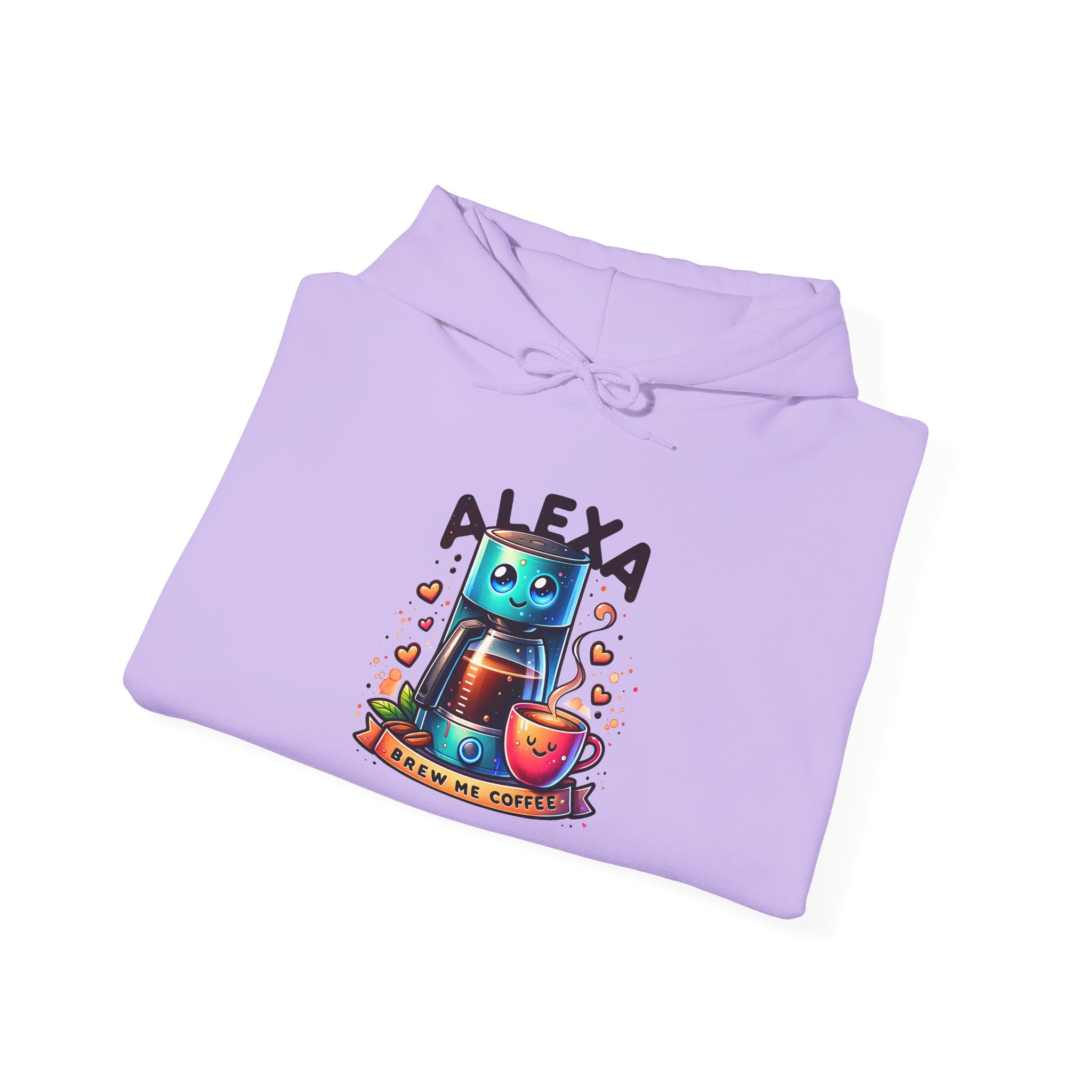 Alexa Coffee Maker Hoodie — Cute Coffee Maker with Coffee Illustration