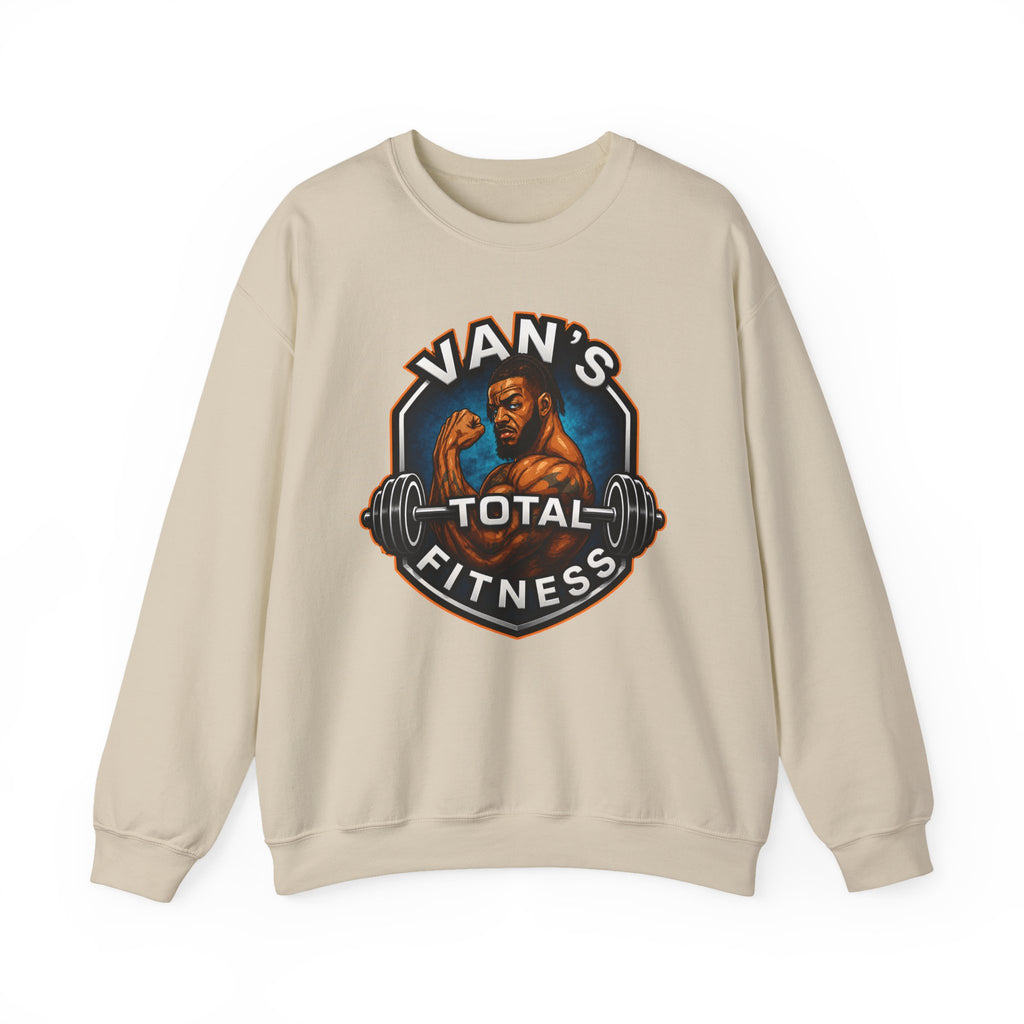 Van's Total Fitness Crewneck Sweatshirt — Gym Logo Pullover for Van's Total Fitness Fans