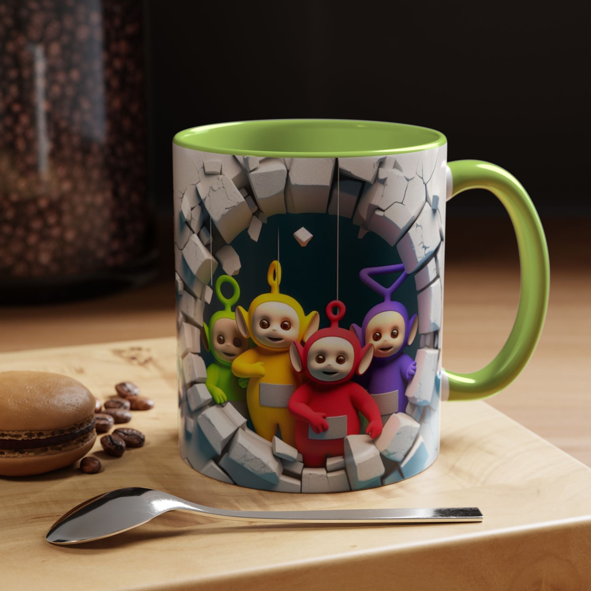 Teletubbies Tunnel Coffee Mug — Cute Retro Kids TV Character Design (11/15oz)