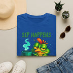 Sip Happens Frog T-Shirt — Funny Coffee Lover Tee