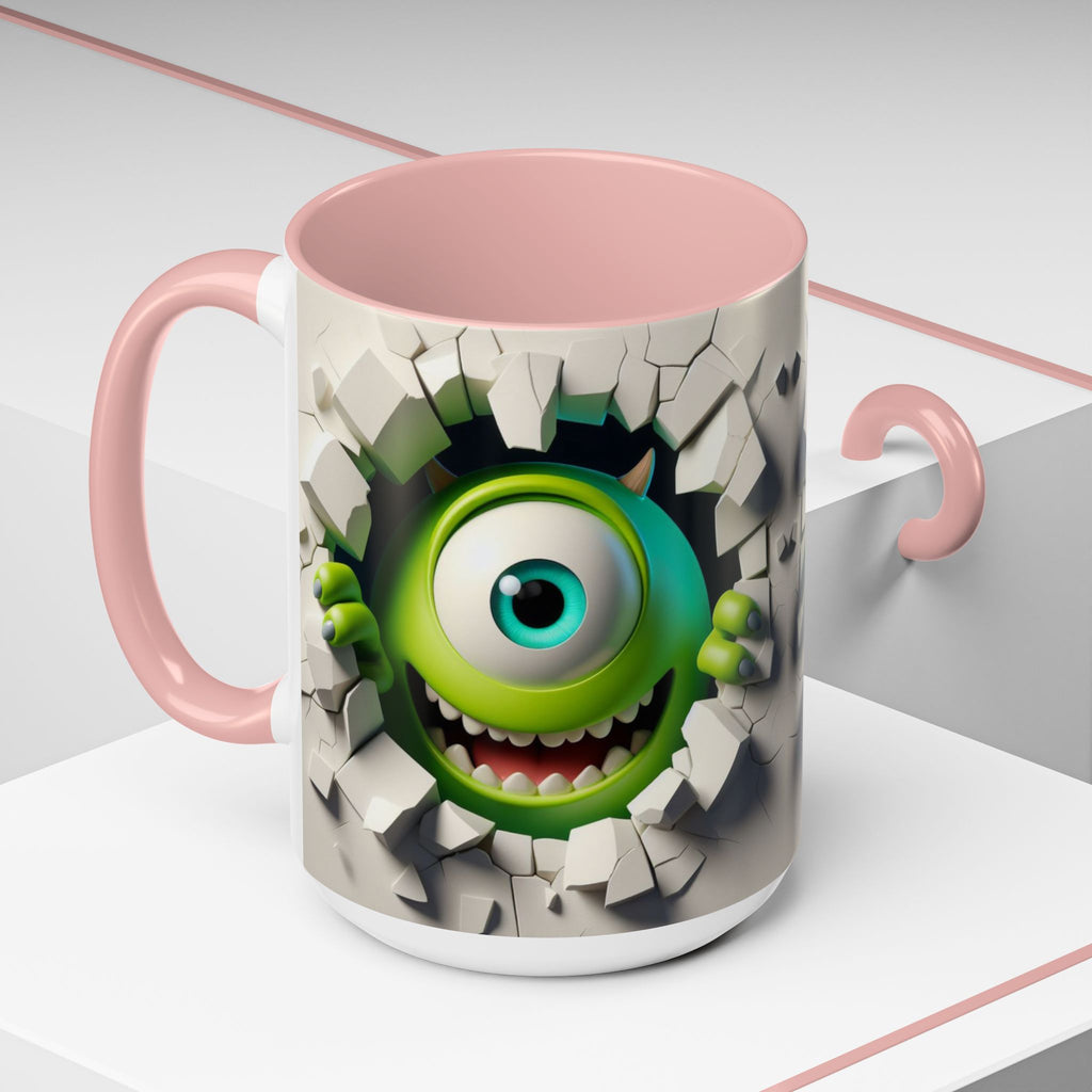 Monster's Inc Mike Peekaboo Coffee Mug – Cute One-Eyed Cartoon Accent Mug (11/15oz)