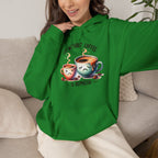 “Life Without Coffee Is Depresso” Cute Cartoon Coffee Hoodie — Coffee Lovers Hoodie