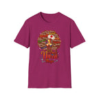 Black Nurse Magic T-Shirt — Nurse w/Brown Afro Illustration with Inspirational Words