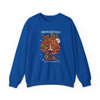 Unapologetically Dope Black Nurse Crewneck Sweatshirt – Brown Afro Nurse Stethoscope Design