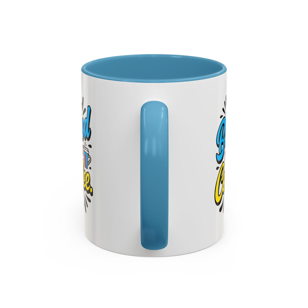 Coffee Mug — "My Blood Type Is Coffee" Accent Ceramic Mug (11/15oz)