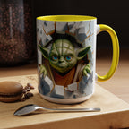Yoda Break Through Accent Coffee Mug (11/15oz)