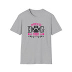 Proud Dog Mom T-Shirt – Pink Paw Graphic Tee for Dog Lovers