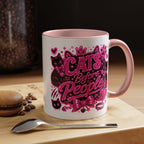 Cats Before People Coffee Mug — Pink Cat Lover Gift (11/15oz)