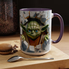 Yoda Break Through Accent Coffee Mug (11/15oz)