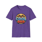 Cool Dad T-Shirt – Retro Sunset Palm Fathers Tee