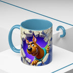 Scooby-Doo "Breaking Through" Accent Coffee Mug (11/15 oz)