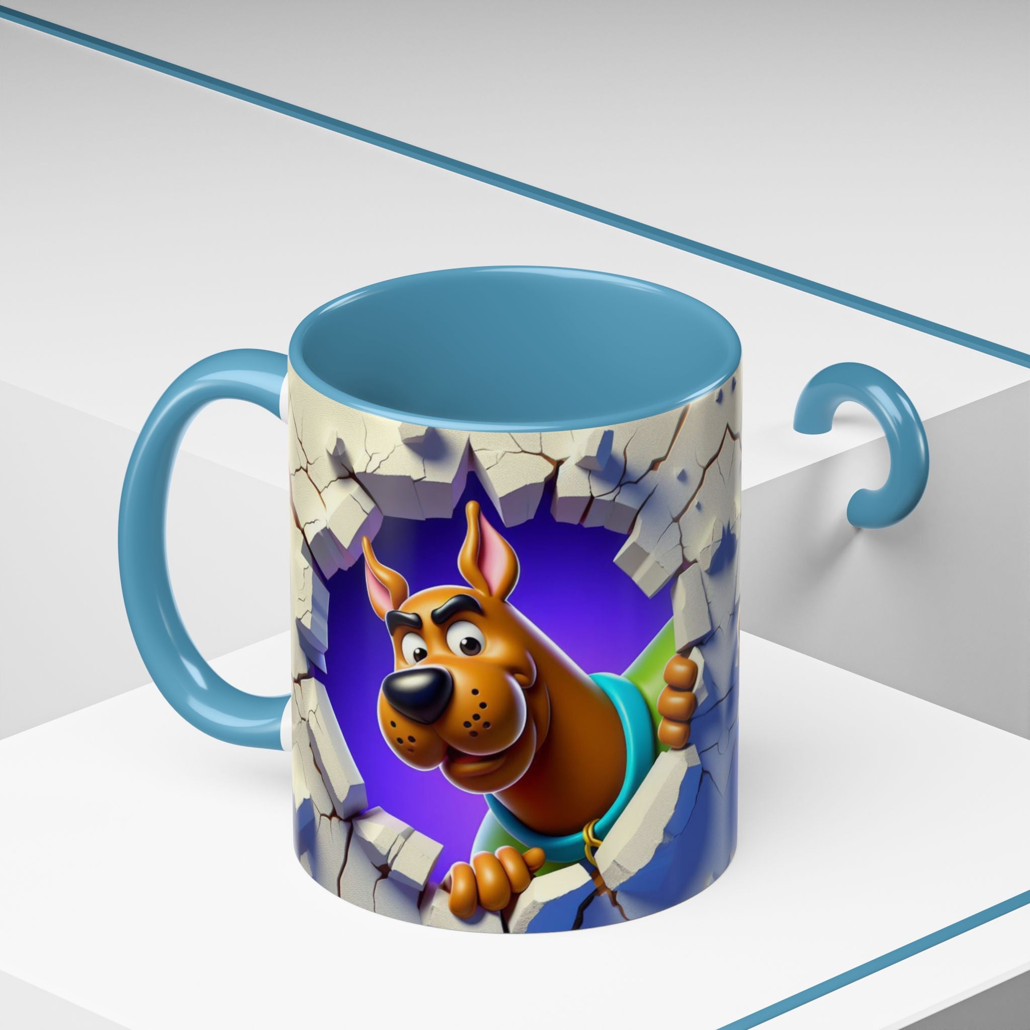 Scooby-Doo "Breaking Through" Accent Coffee Mug (11/15 oz)