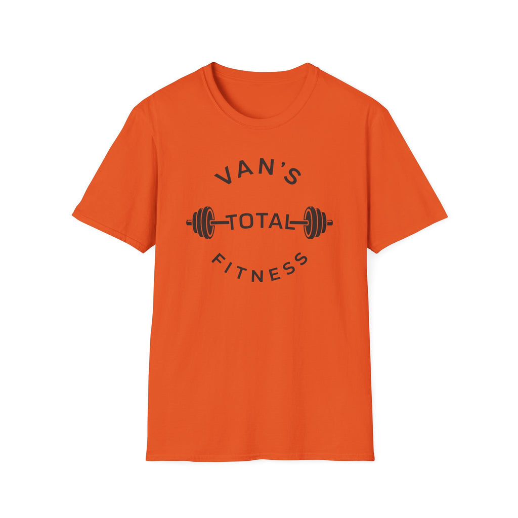 "Van's Total Fitness" Barbell Gym T-shirt