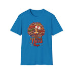 Black Nurse Magic T-Shirt — Nurse w/Brown Afro Illustration with Inspirational Words