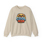 Cool Dad Crewneck Sweatshirt — Retro Sunshine Palm Beach Graphic