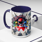 Power Rangers Coffee Mug — Retro Superhero Team Design (11/15 oz)