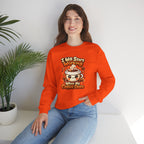"I Will Start Working When My Coffee Does" Cute Kawaii Crewneck — Coffee Sweatshirt
