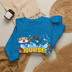 Nurse Story Sweatshirt — Cute Medical Cartoon Crewneck for Nurses