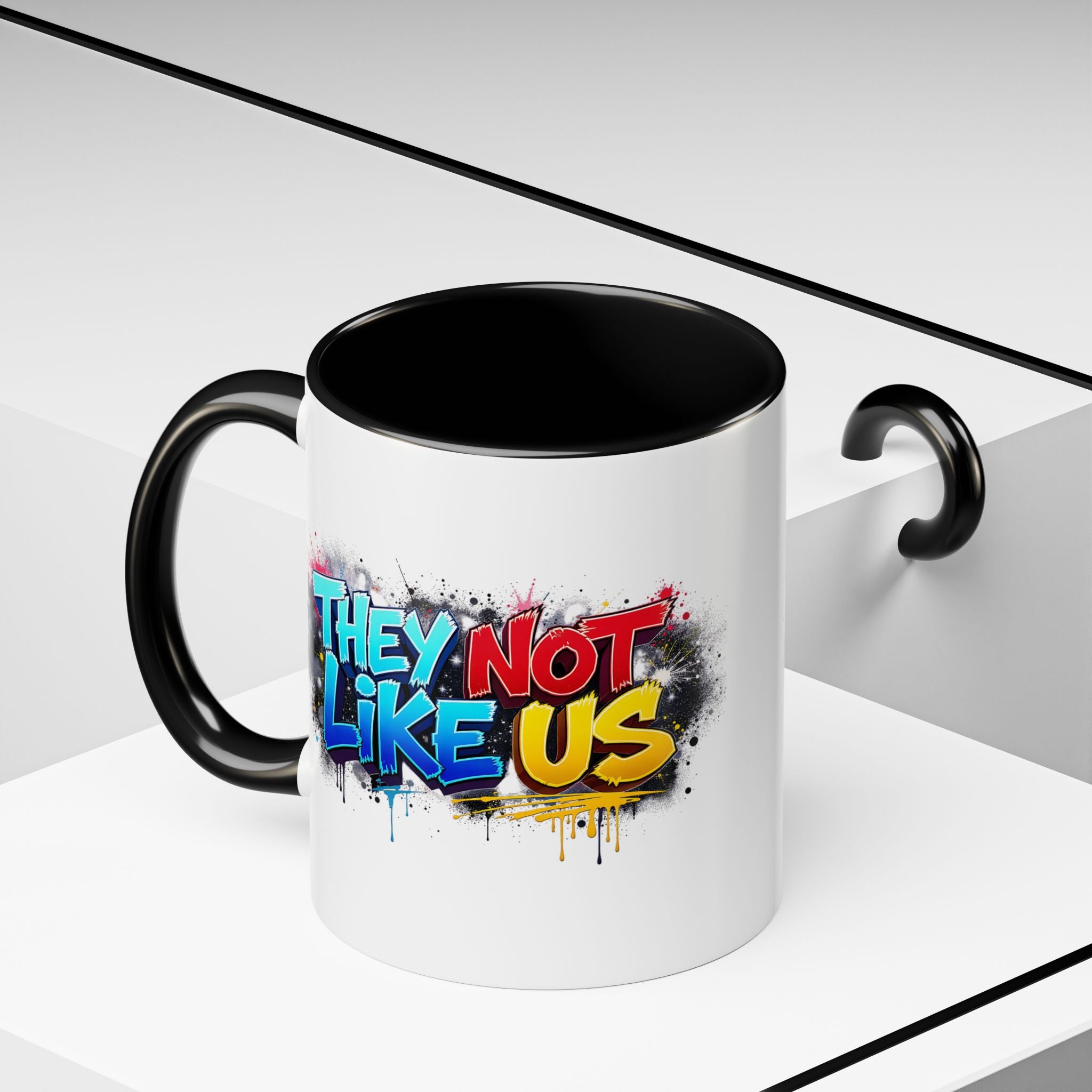 They Not Like Us Coffee Mug — Graffiti Accent Mug (11/15oz)