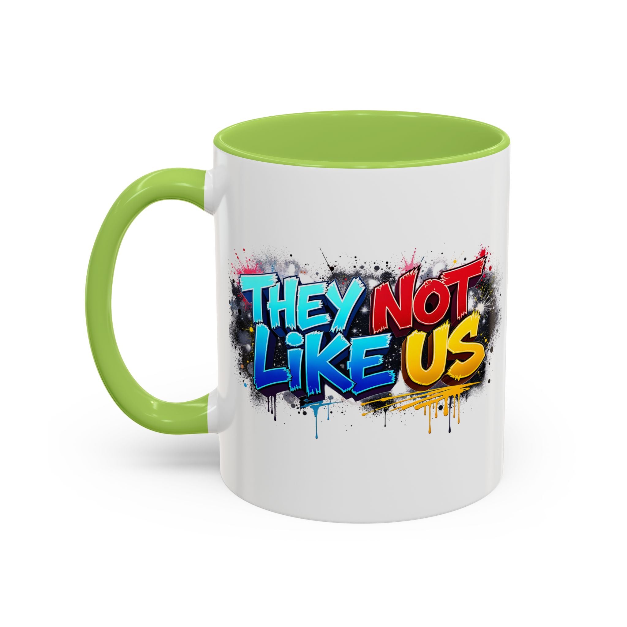 They Not Like Us Coffee Mug — Graffiti Accent Mug (11/15oz)