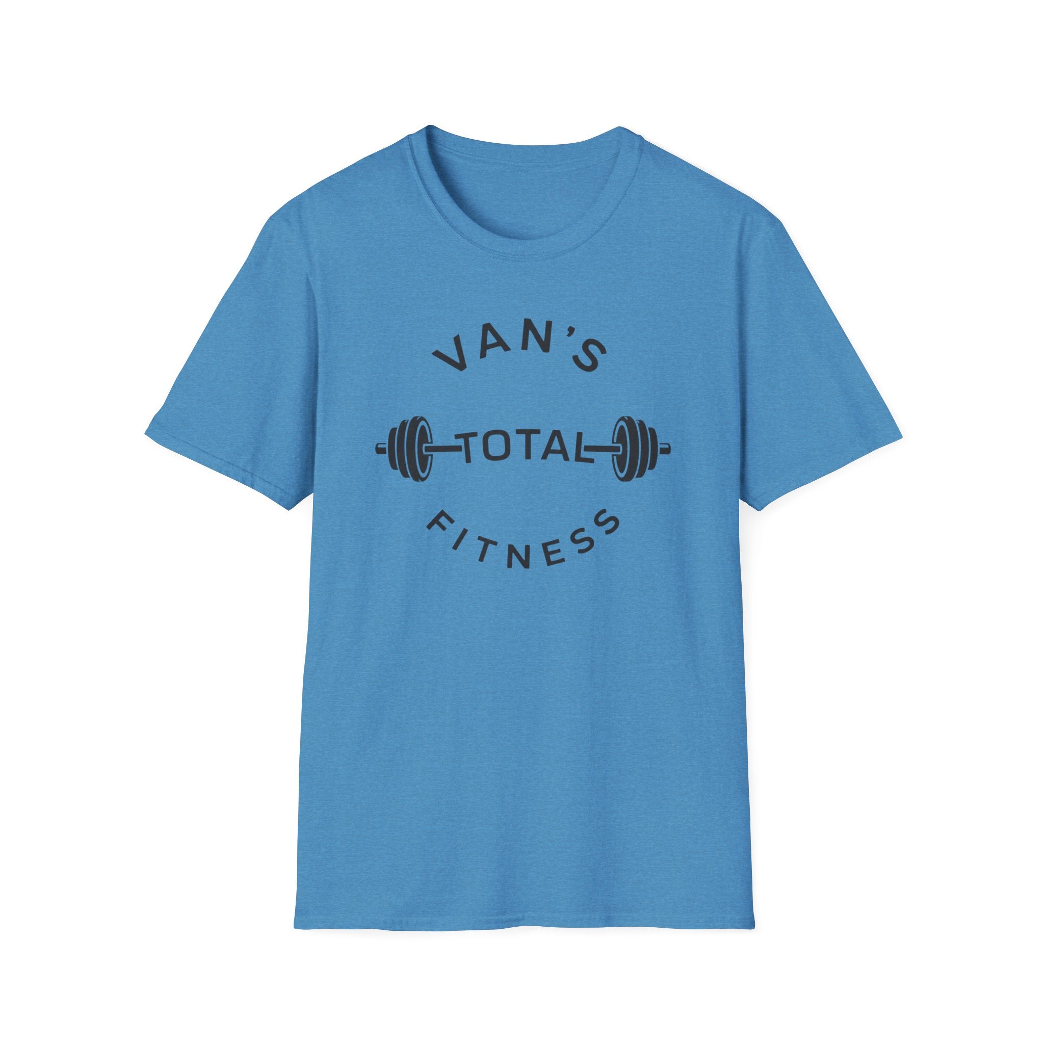 "Van's Total Fitness" Barbell Gym T-shirt