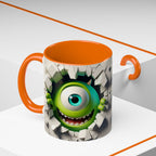 Monster's Inc Mike Peekaboo Coffee Mug – Cute One-Eyed Cartoon Accent Mug (11/15oz)