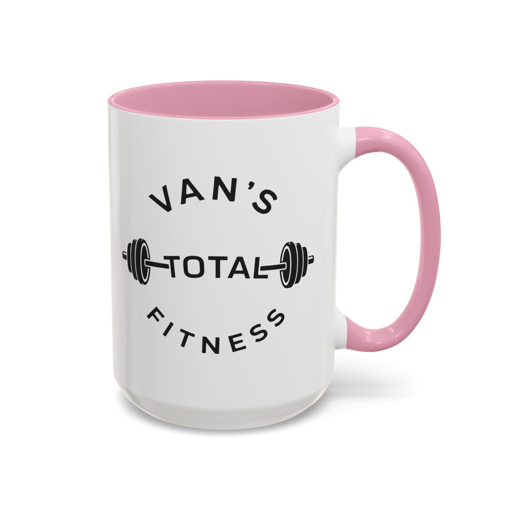 Van's Total Fitness Coffee Mug (11oz/15oz) — Gym Barbell Ceramic Mug