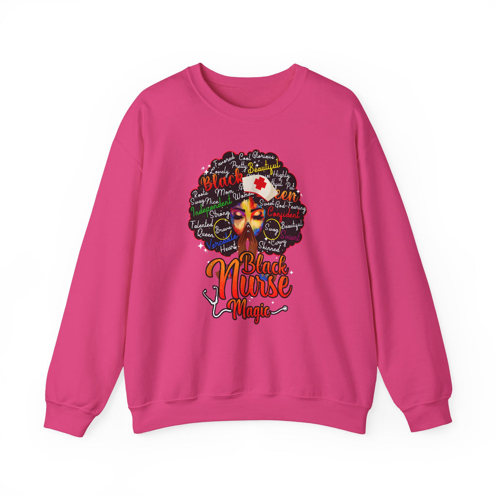 Black Nurse Magic Sweatshirt w/Black Afro